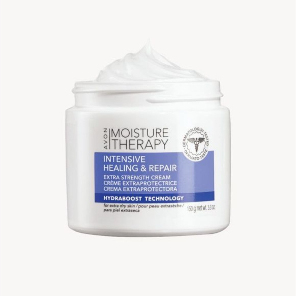 Avon Moisture Therapy Healing Cream - White and Blue